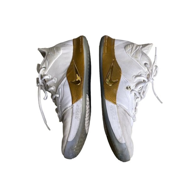 Nike PG 3 Paul George x NASA Apollo Missions 2019 White Gold - Size 11 - Picture 11 of 15